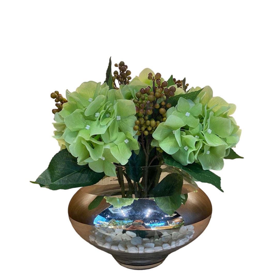 MKFA008 Hydrangea with Berries Arrangement