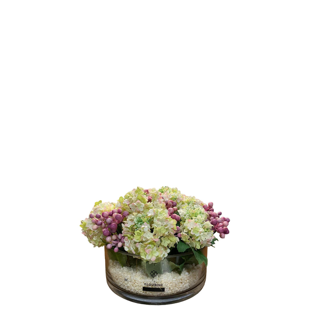 MKFA0218 Hydrangea & Wild Berries Mix Arrangement