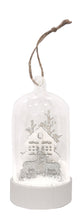 Load image into Gallery viewer, Glass ball with Wood Deer &amp; House &amp; Tree Hanging (with led light)
